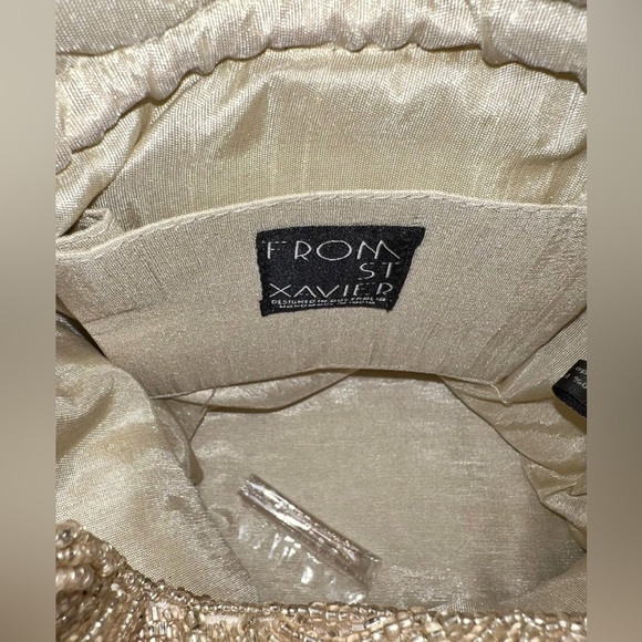NWT From St. Xavier Nevada Drawstring Bag In Champagne MSRP $140 - Picture 3 of 5